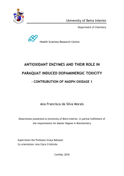 antioxidant enzymes and their role in paraquat induced