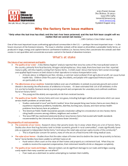 factory farm factsheet - Lexicon of Sustainability