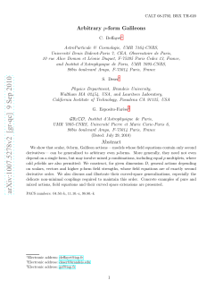 Arbitrary p-form Galileons