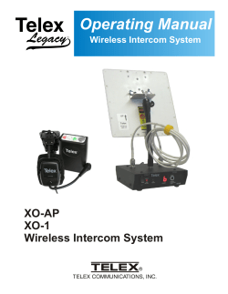 XO-AP and XO-1 Operating Manual