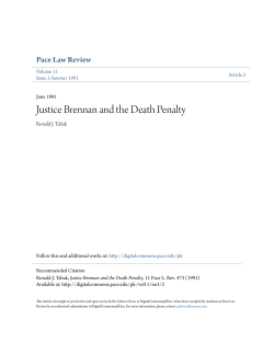 Justice Brennan and the Death Penalty