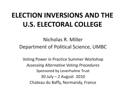 election inversions and the us electoral college