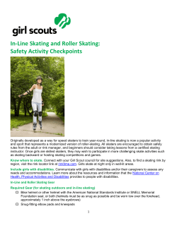 In-Line Skating and Roller Skating Safety Activity