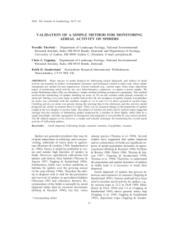 Article - American Arachnology
