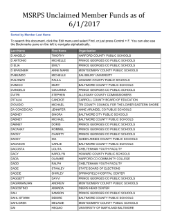 D - Maryland State Retirement and Pension System