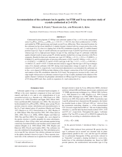 Accommodation of the carbonate ion in apatite: An FTIR and