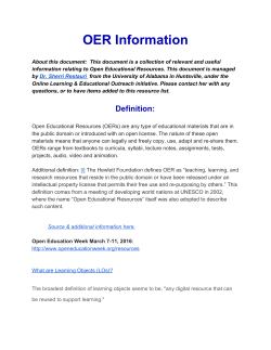 OER Information
