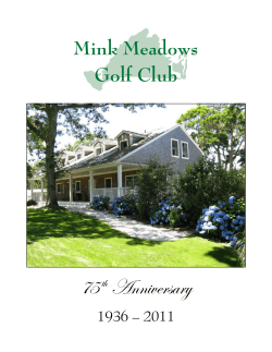 75th Anniversary - Mink Meadows Golf Club