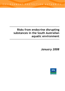 Risks from endocrine disrupting substances