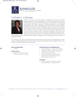 LaTosha L. Coleman RISMILLER