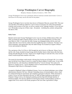 George Washington Carver Biography