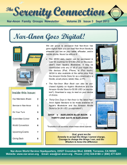 Connection Connection Serenity - Nar-Anon