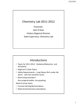 2011 Coaches Institute Presentation