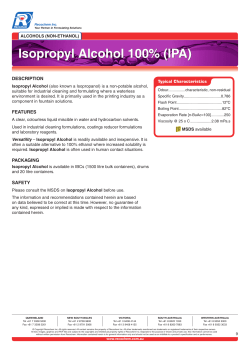 Isopropyl Alcohol 100% (IPA)