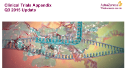 Clinical Trials Appendix Q3 2015 Update PDF 2349KB