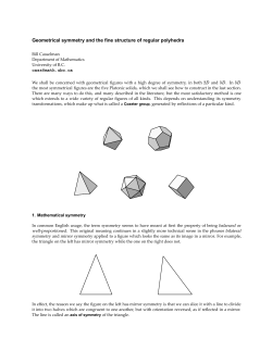 Geometrical symmetry and the fine structure of regular