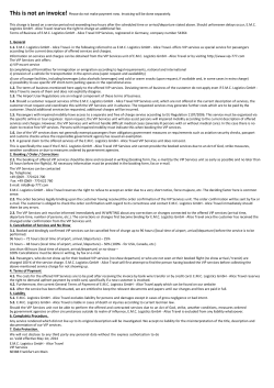 This is not an invoice! Please do not make