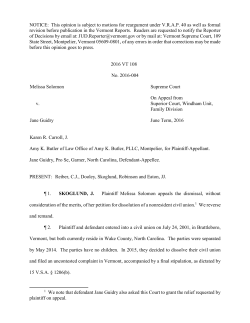 Melissa Solomon v. Jane Guidry