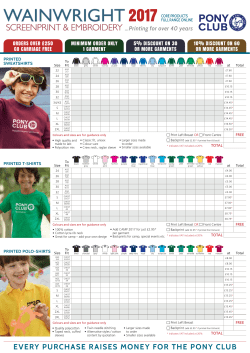 every purchase raises money for the pony club
