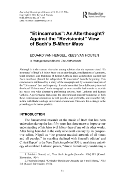 “Et incarnatus”: An Afterthought? Against the “Revisionist” View of