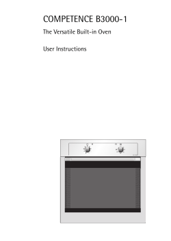 B30001-B User manual - Eurohome Appliances Home