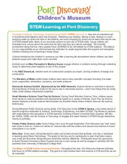 STEM Learning at Port Discovery