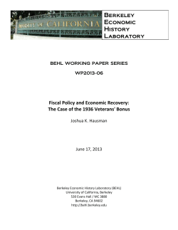 Fiscal Policy and Economic Recovery: The Case of the 1936