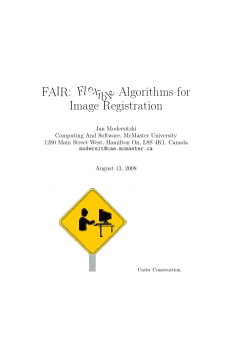 FAIR: Flexible Algorithms for Image Registration