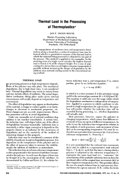 Thermal load in the Processing of Thermoplastics
