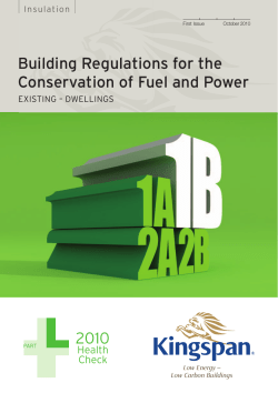 Building Regulations for the Conservation of Fuel and Power 2010