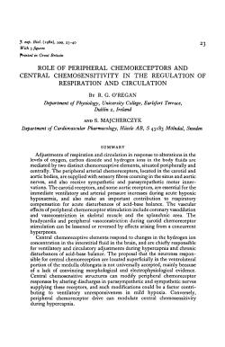 ROLE OF PERIPHERAL CHEMORECEPTORS AND CENTRAL