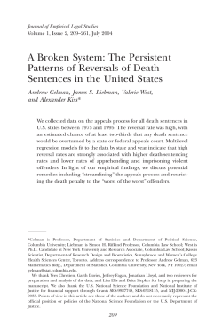 A Broken System: The Persistent Patterns of Reversals of Death