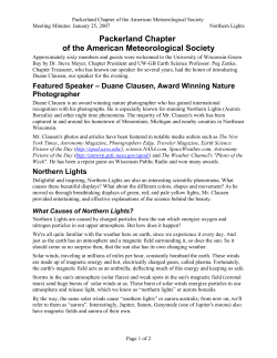 January Meeting - American Meteorological Society
