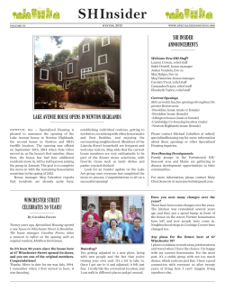 Read and - Specialized Housing, Inc.
