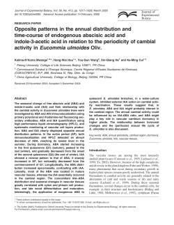 Opposite patterns in the annual distribution and