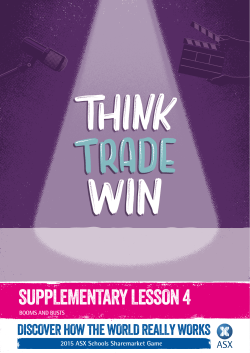supplementary lesson 4 - Sharemarket Game