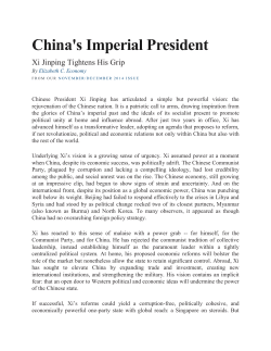 China`s Imperial President