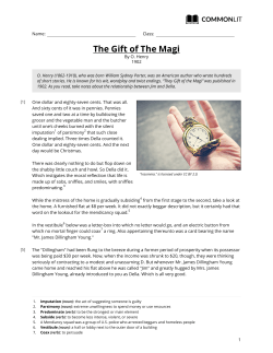 CommonLit | The Gift of The Magi