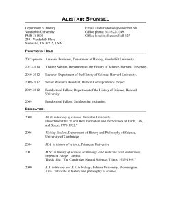 Curriculum vitae - Vanderbilt University