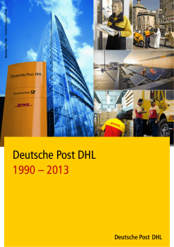 The development of Deutsche Post DHL 1990-2013