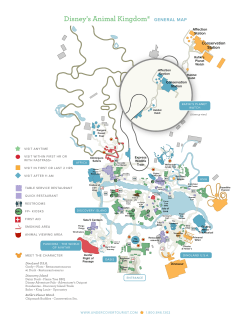 Disney`s Animal Kingdom&reg; GENERAL MAP