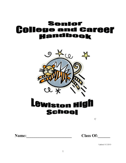 College and Career Handbook Seniors