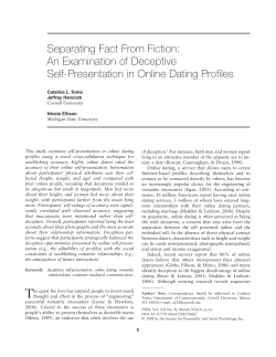 An Examination of Deceptive Self