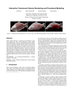 Interactive Translucent Volume Rendering and Procedural Modeling