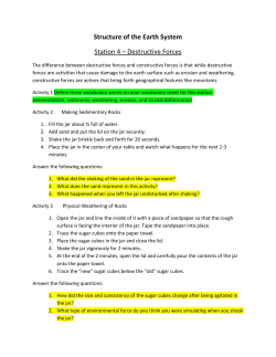Structure of the Earth System Station 4 &ndash; Destructive Forces