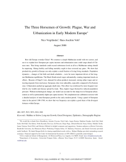 The Three Horsemen of Growth: Plague, War