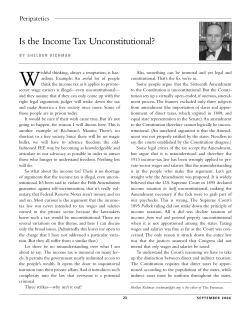 Is the Income Tax Unconstitutional?