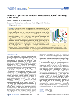 Molecular Dynamics of Methanol Monocation (CH3OH+) in Strong
