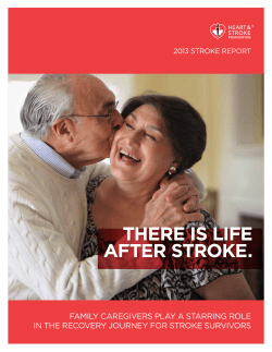 2013 Stroke Report - Canadian Stroke Best practice
