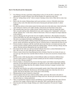 Farenheit 451 Summary - TPSenglish10studentPisano